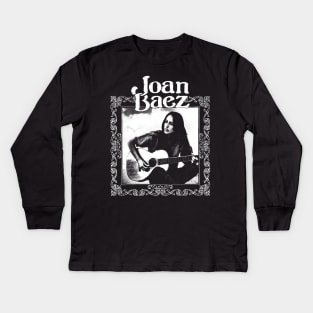 Joan Baez Kids Long Sleeve T-Shirt